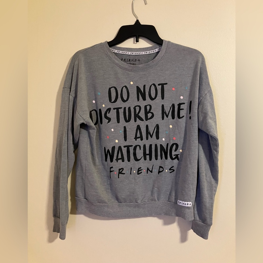 Gray Friends Graphic Sweater 82325